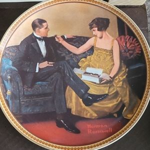 Norman Rockwell flirting in The Parlor